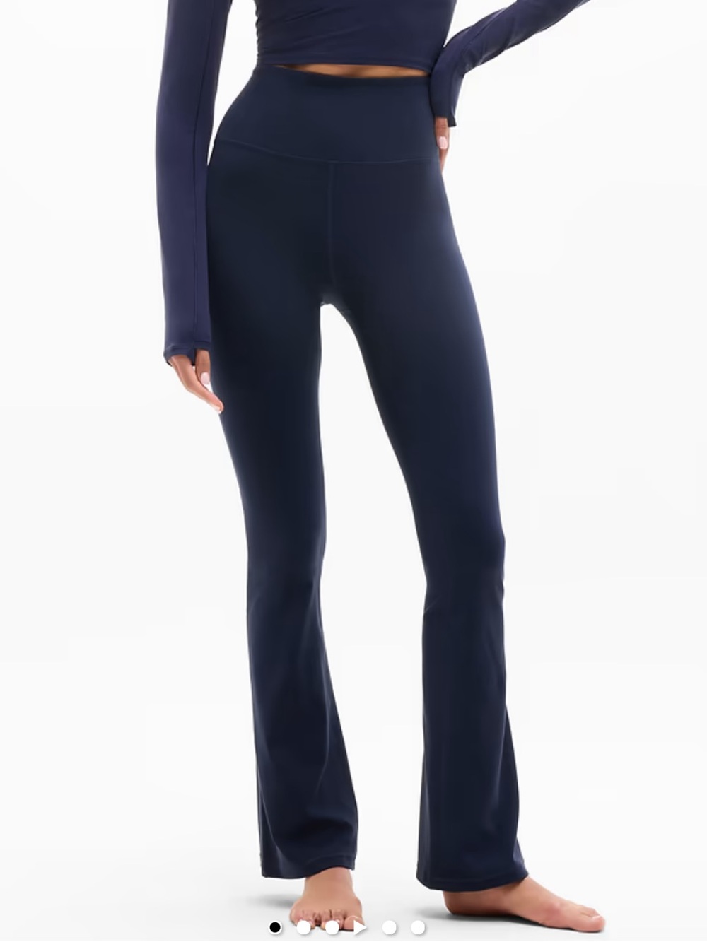 Athlete Elation Flare Pants Navy Blue sz medium petite